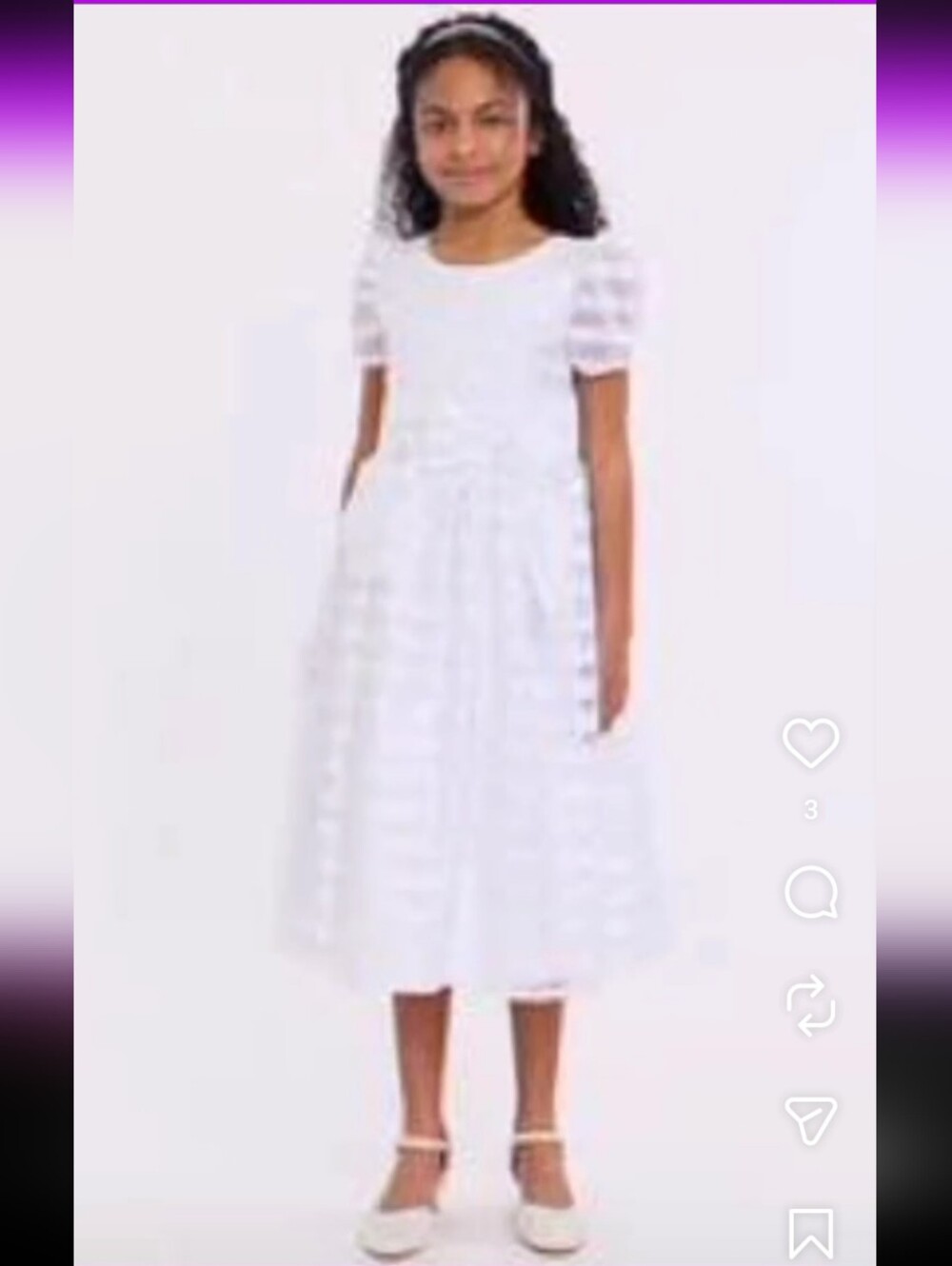 Bonnie Jean Organza Dress